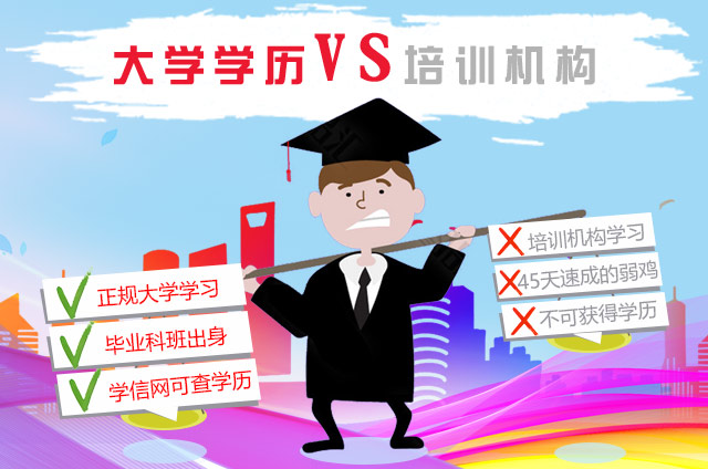 大学学历VS培训机构